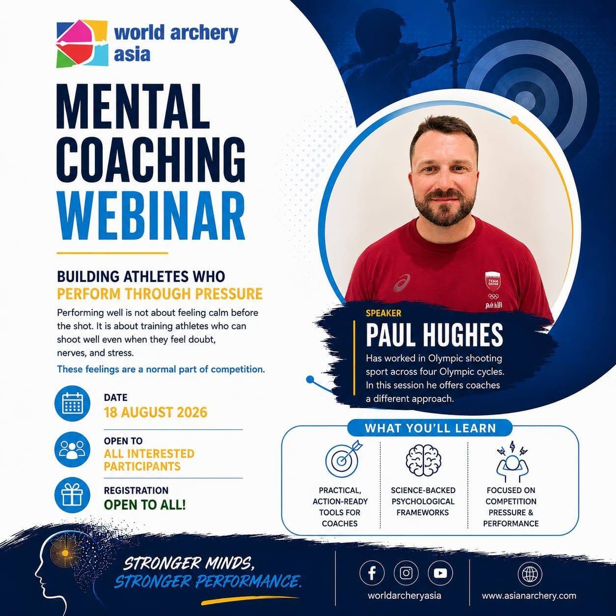 Webinar mentalnog treninga za trenere i sportaše